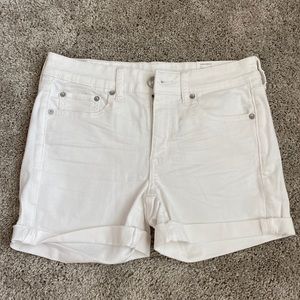 American Eagle White Denim Shorts